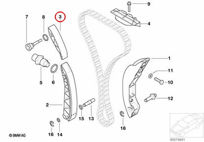 OEM 11317830159 Distribution Tensioner for BMW E36, E46, Z3, E85, E86. Original BMW.