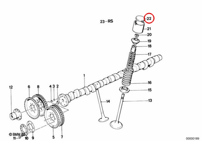 Valve distribution plate 11321308206 for BMW E30, E36, E28, E34, E24, Z3. Original BMW.