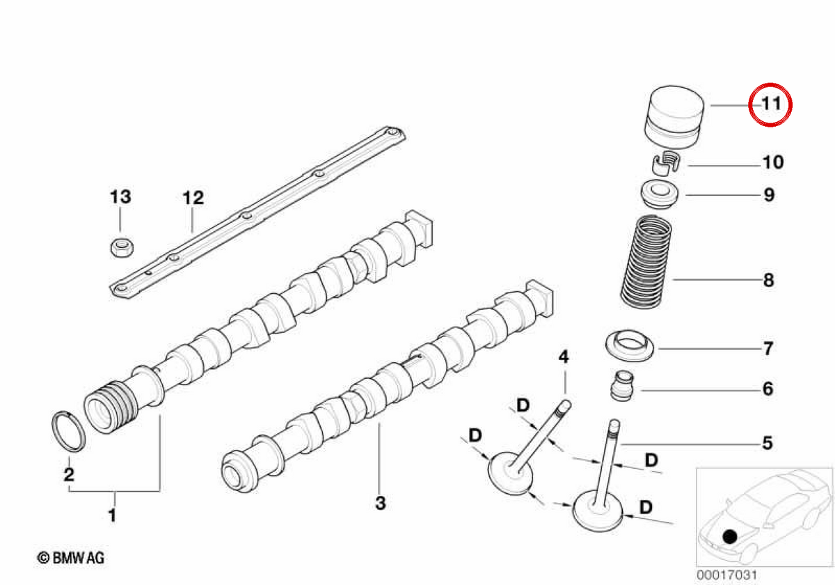 Hydraulische Tachy OEM 11321440256 für BMW E39, E38, E31, E53, E52. Original BMW.
