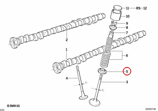 Piatto di primavera 11341404787 per BMW E36 e Z3. BMW originale.