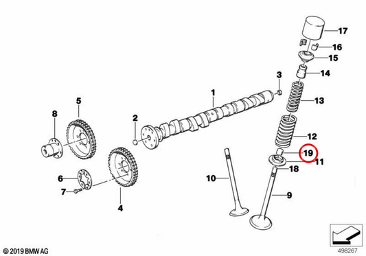 OEM -Nockenwellenstopfen 11342195236 für BMW E36, E39, E46, E53, E60, E83, E85, Z3, Z4. Original BMW.