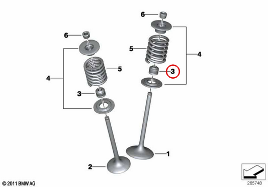 OEM Valve Slastague Board 11347729926 pour Motos BMW C 600 Sport, C 650 Sport, C 650 GT. BMW original Motorrad.