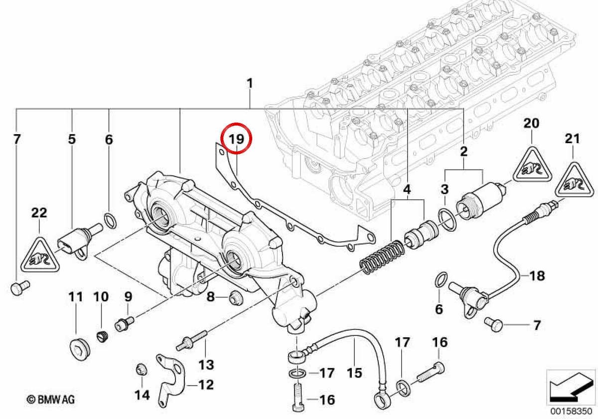 Metal Board OEM 11361433817 per BMW E36, E46, E39, E60, E61, E38, E65, E66, E83, E53, Z3, E85. BMW originale.