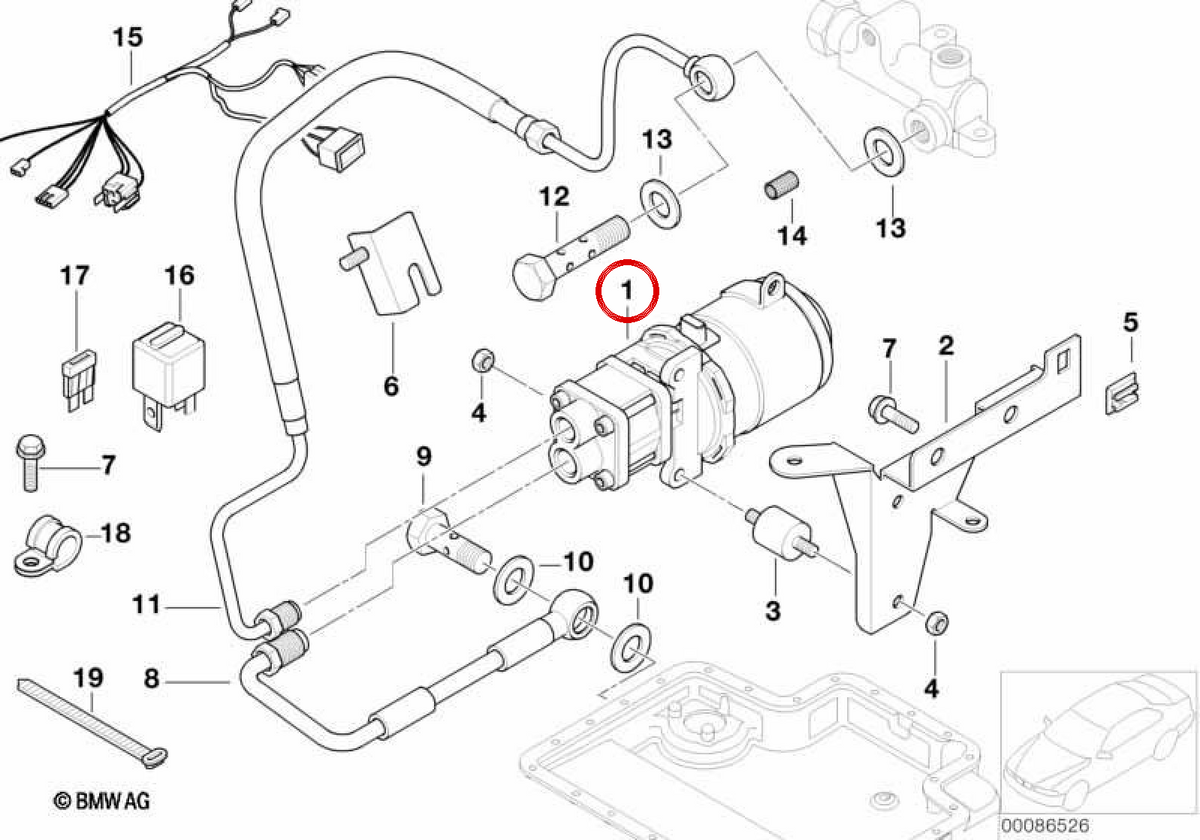 OEM Oil Poving Pump 11367831015 für BMW E39, E46, E53, E60, E61, E63, E64, E65, E66, E67, E70, E71, E83. Original BMW.