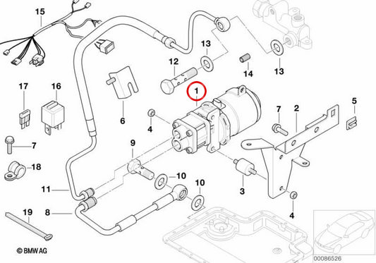 Pompe à pove d'huile OEM 11367831015 pour BMW E39, E46, E53, E60, E61, E63, E64, E65, E66, E67, E70, E71, E83. BMW d'origine.