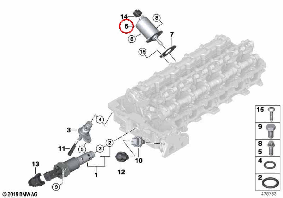 Vanos Distribution Actuder OEM 11377548388 pour BMW E81, E82, E87, E88, E90, E91, E92, E93, E60, E61, F10, F11, E63, E83, F25, E70, E70 , E85, E85, E85, E85, E85, E85, E85, E85, E85, E85, E85, E85, E85, E85, E8 E89. BMW d'origine.