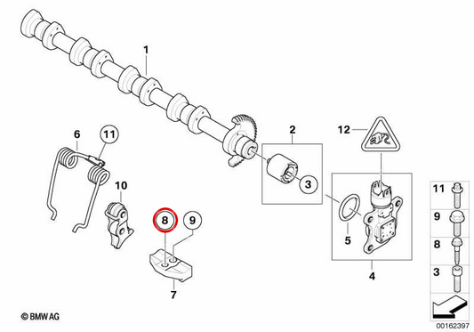 OEM adjusting screw 11377550163 for MINI R56, R55, R57, R58, R59, R60, R61... and more. Original MINI.
