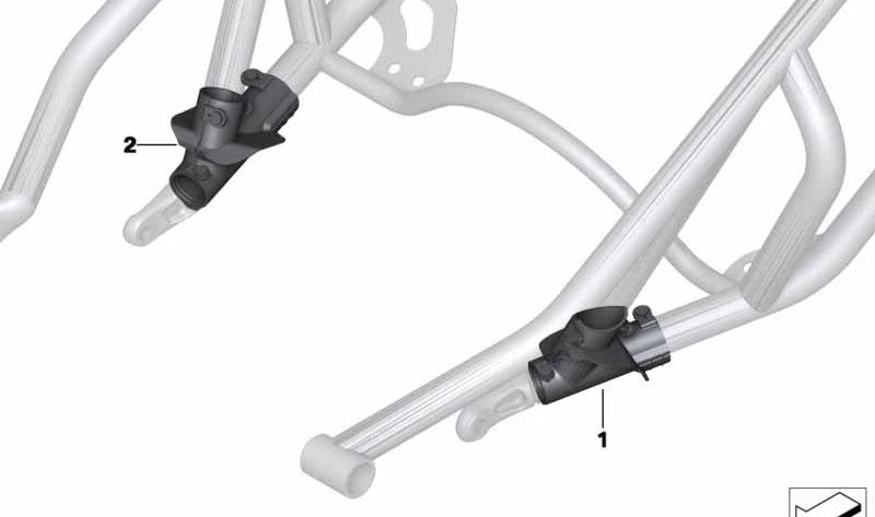 Elemento estanco compartimento equipaje derecho OEM 46518534612 para BMW Motorrad C 650 GT (K19). Original BMW Motorrad.