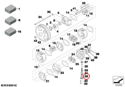 OEM 11411416538 engine ventilation box for BMW E46, E39, E38, X5 E53. Original BMW.