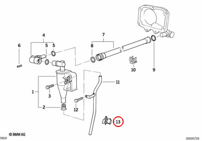 OEM -Filterunterstützung 11411736620 für BMW E34, E39, E32, E38, E31. Original BMW.