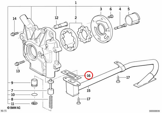 Junta sin amianto OEM 11412245177 para BMW E36, E46, E34, E39, E38. Original BMW.