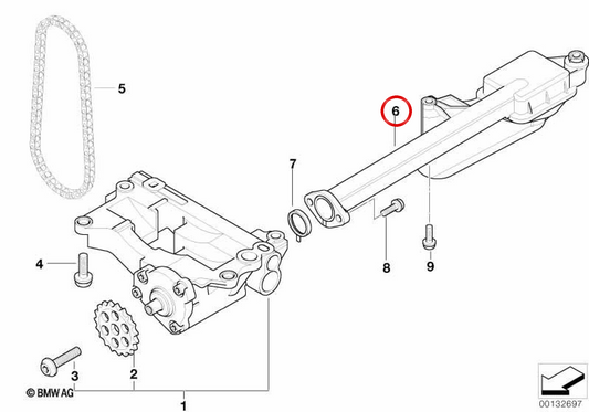 OEM admission tube 11412247753 for BMW E46 330D {models AL01, AL02, AL91, AL92, AP01, AP02, AP91, AP92, EL01, EL02}. Compatible only with M57 engine. Original BMW.