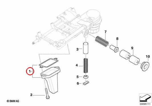 OEM -Aspirationsrohr 11417521625 für BMW E65, E66. Original BMW.