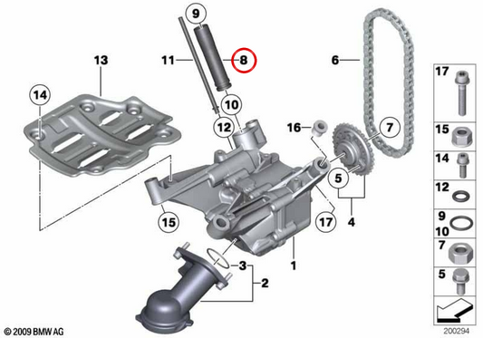 OEM eating oil pipe 11417583667 for BMW F01, F02, G12. Original BMW.