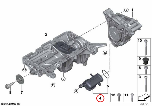 OEM -Zulassungskanal 11417643254 für BMW F15, F16. Original BMW.
