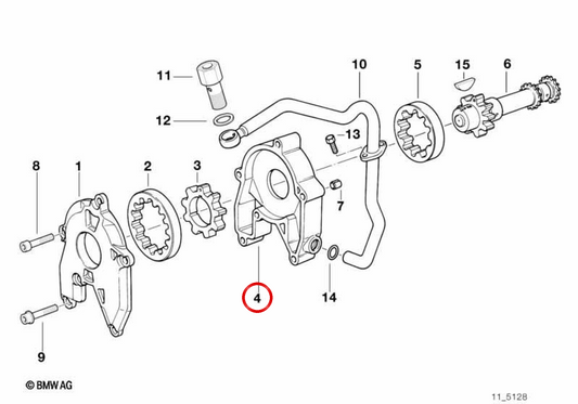 OEM Ölpumpengehäuse 11417716558 für BMW Motorräder R1200GS, R1200RT, R nineT, R1200R, R1200S... und mehr. Original BMW Motorrad.