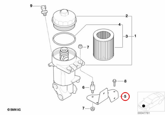 OEM support 11421407780 for BMW E52. Original BMW.