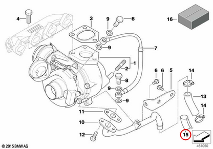 Protettore termico OEM 11423427612 per BMW E83. BMW originale.