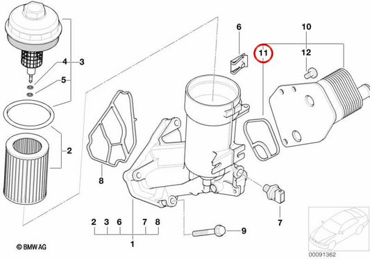 OEM-Profildichtung 11427787699 für BMW 1er E87, 3er E46, E90, E91, 5er E60, E61, X3 E83... und mehr. Original BMW.
