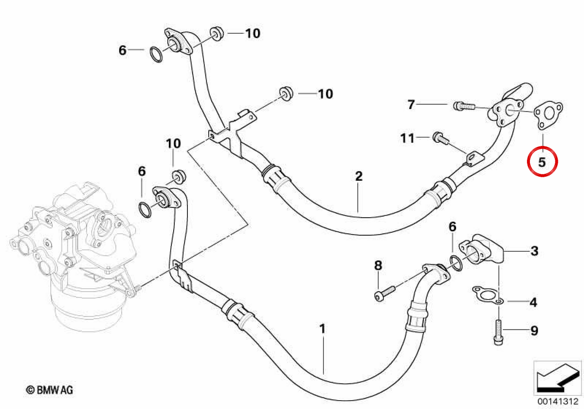 Scheda OEM 11427834408 per BMW E60, E61, E63, E64. BMW originale.