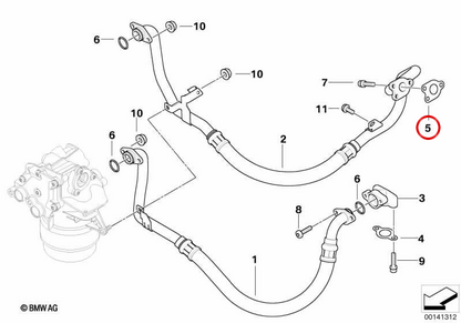 Scheda OEM 11427834408 per BMW E60, E61, E63, E64. BMW originale.