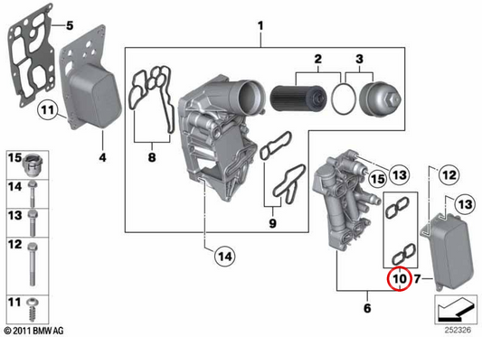 OEM 11428580681 Ensemble de moteur pour BMW (F20, F21, F22, E90, E91, E92, E93, F30, F31, F34, F32, F33, F36, F07, F10, F11, F06, F12, F13, F01, F02, E84 , F25, F26, E70, F15, E71, F16). BMW d'origine.
