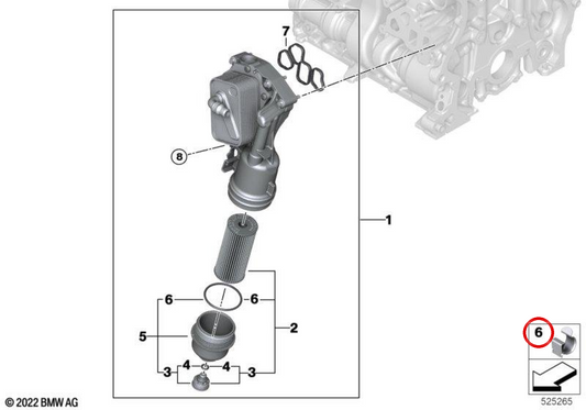 OEM Sceal Washer 11428595437 pour BMW F70, U06, U11, U12, U10. BMW d'origine.