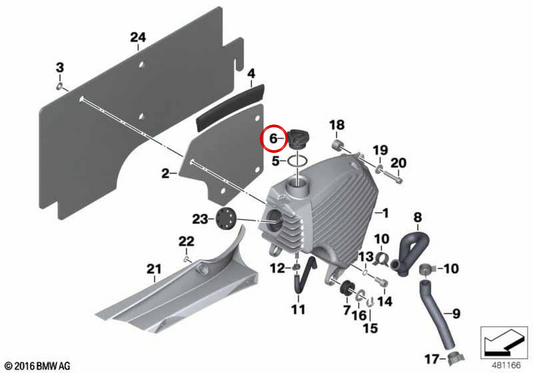 Oil dipstick OEM 11437674592 for BMW motorcycles F 650 GS, G 650 GS, G 650 GS Sertão... and more. Original BMW Motorrad.