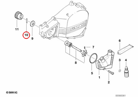 Rolete 4x19,8 OEM 11512343127 para motos BMW F 650, F 650 ST, F 650 CS, F 650 GS, F 650 GS Dakar, G 650 X… e mais. Original BMW Motorrad.