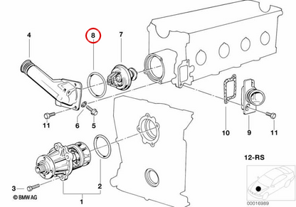O-Ring für BMW E21, E30, E36, E12, E28, E34, E39, E24, E23, E32, E38 (OEM 11531265084). Original BMW.