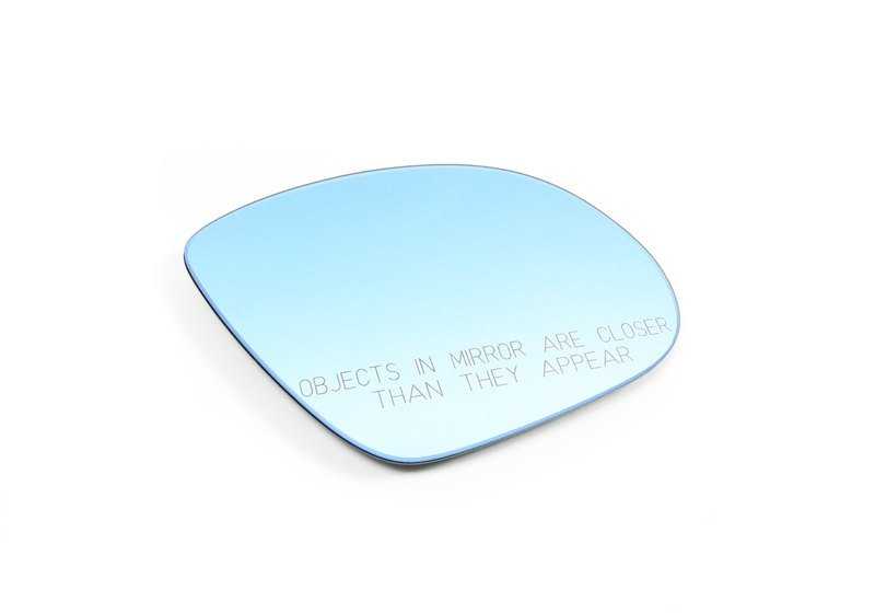 Verre de miroir chauffé (côté passager) pour BMW E36, E34 (OEM 5116257556). BMW d'origine.