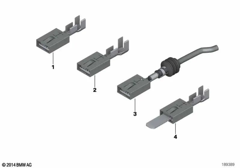 Connecteur plat LSK8 pour BMW E87, E90, E91, E92, E93, F07, F10, F11, F18, F90, G30, G31, G38, F06, F12, F13, G32, F01, F02, G01, G01 98, F98, F98, F98, F98, F98, F98, G02, F15, F85, F95, G05, G18, F16, F86, F96, G06, G29 (OEM 12521436653). BMW d'origine.