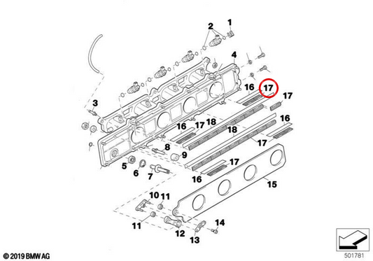 Vernachlässigungslager OEM 11612200889 für BMW E30, E34, E36, E39, E46, E53, E60, E83, E85, E86, Z3, Z4. Original BMW.