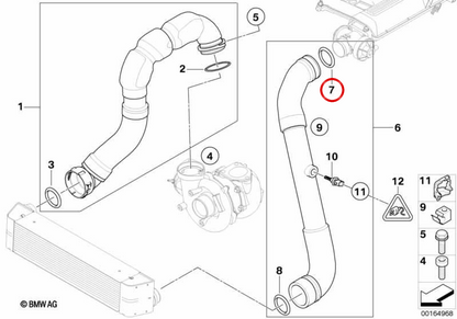 Junta de vedação OEM 11617791235 para BMW E81, E82, E87, E88, E46, E90, E91, E92, E93, E84, E83. BMW genuíno.