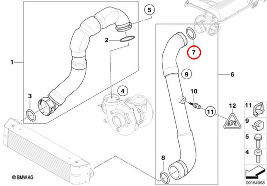 Board de pénalité OEM 11617791235 pour BMW E81, E82, E87, E88, E46, E90, E91, E92, E93, E84, E83. BMW d'origine.