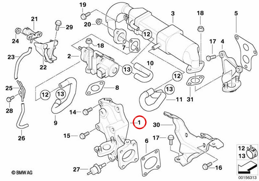 Collecteur d'admission OEM 11617798759 pour MINI R50 One D (03/2003-07/2006). MINI d'origine.