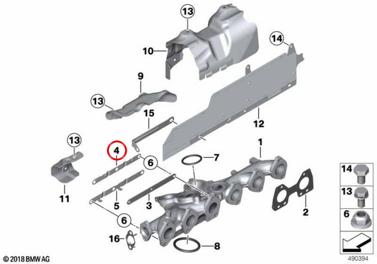 OEM -Sicherheitsplatte 11628517601 für BMW F10, F11, G30, G31, F01, F02, G11, G12, E70, F15, G05, E71, F16, G06, G07. Original BMW.