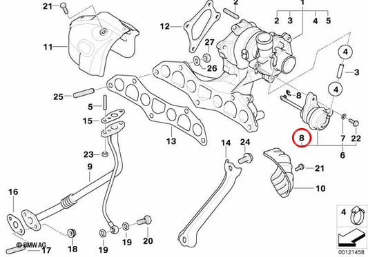 Anel de mola OEM 11657791884 para MINI R50 One D. MINI original.
