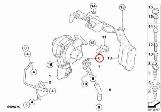 Coletor de admissão OEM 11657804911 para MINI R56, Clubman R55... e muito mais. MINI originais.