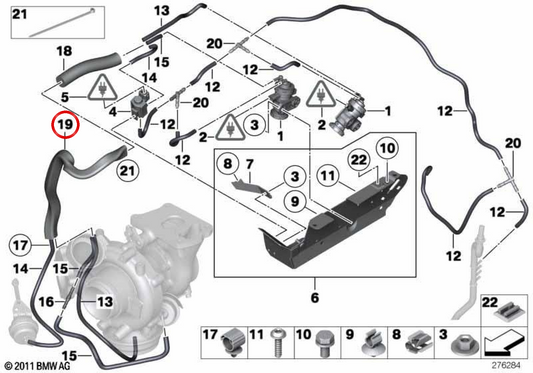 Oemrmal Protector 11658509194 pour BMW F07, F10, F11, F01, E70, E71. BMW d'origine.