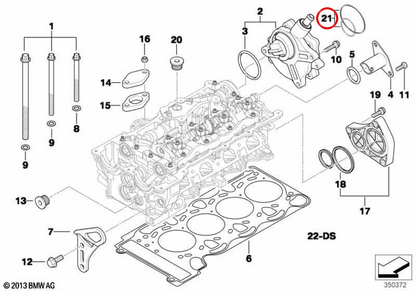 Game de pompe vide OEM 11668626471 pour BMW E81, E82, E87, E88, E46, E90, E91, E92, E93, E60, E84, E83, E85. BMW d'origine. Idéal pour conserver le système à vide sans fuites.