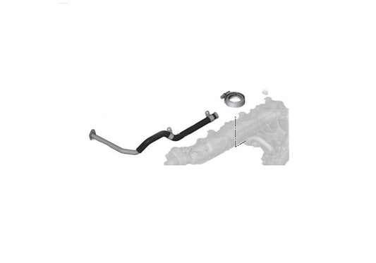 Abrazadera de escape OEM 11718506625 para BMW E90, E91, E92, E93, F07, F10, F11, F01, F02, E70, E71. Pieza para sistema anticontaminación. Original BMW.
