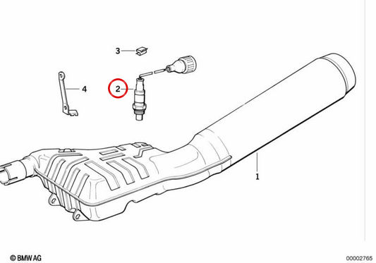 Sonda lambda OEM 11781341022 para motocicletas BMW R 1150 GS, R 1150 GS Adventure, R 850 R, R 1150 R, R 1100 S, R 1200 C... e muito mais. Originais BMW Motorrad.