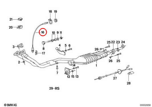 Lambda OEM 11781716114 für BMW E30. Original BMW.