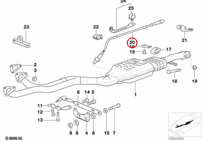 OEM -Temperatursensor 11781734670 für BMW E36. Original BMW.