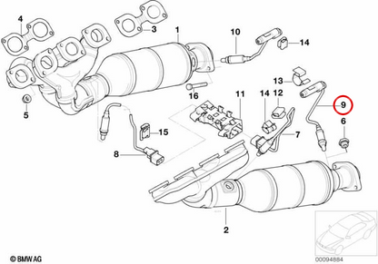 Lambda OEM 11787512973 per BMW E65, E66. BMW originale.