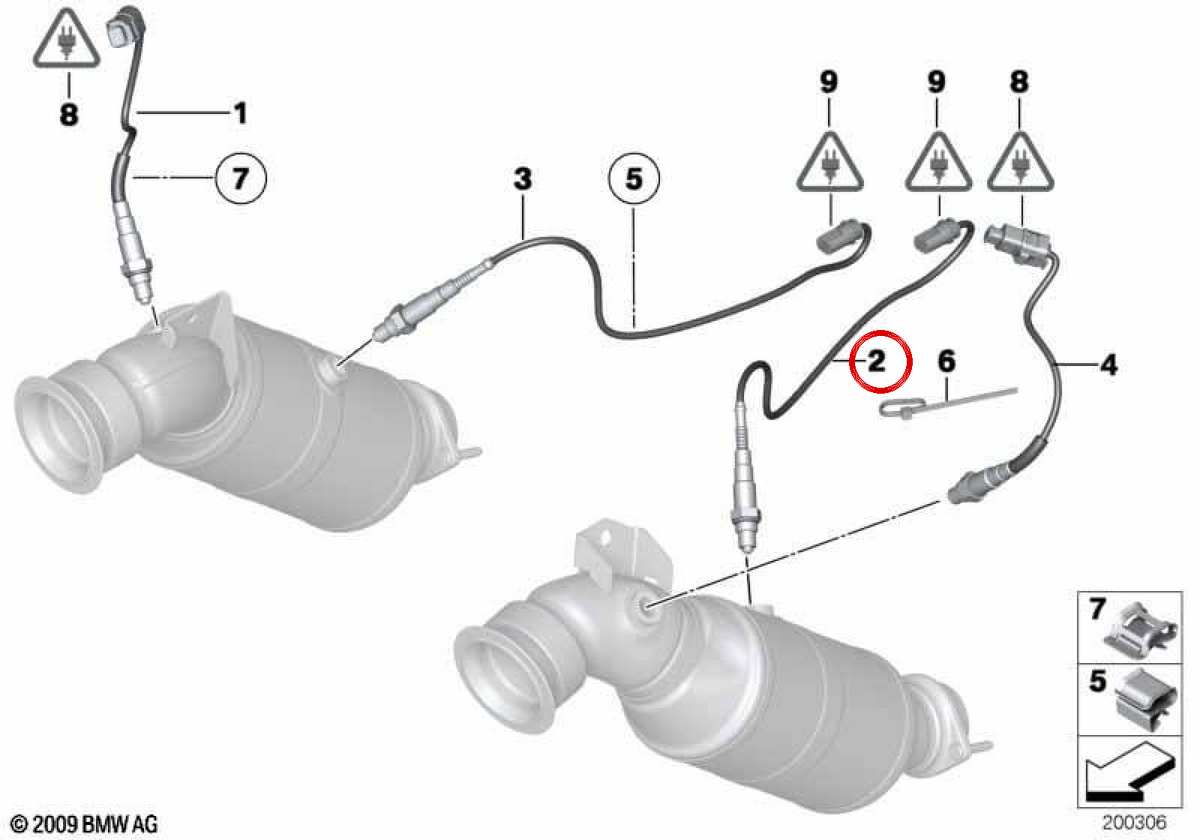 Lambda OEM 11787539136 per BMW F01, F02. BMW originale.