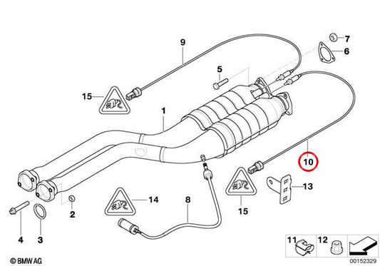 Lambda OEM 11787837565 per BMW E85, E86. BMW originale.