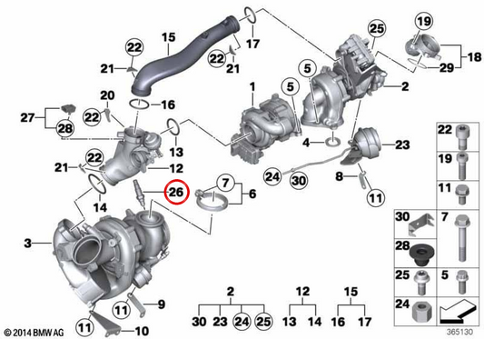 Lambda OEM 1178514489 für BMW F10, F11, F01, F02, E70, F15, E71, F16. Original BMW.