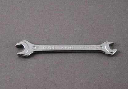 Llave fija doble 8x10 OEM 71111112893 para BMW E21, E30, E36, E46, E90, E12, E28, E34, E39, E60, E63, E64, E23, E32, E65, E83, E53, Z1, Z3. Herramienta original BMW.